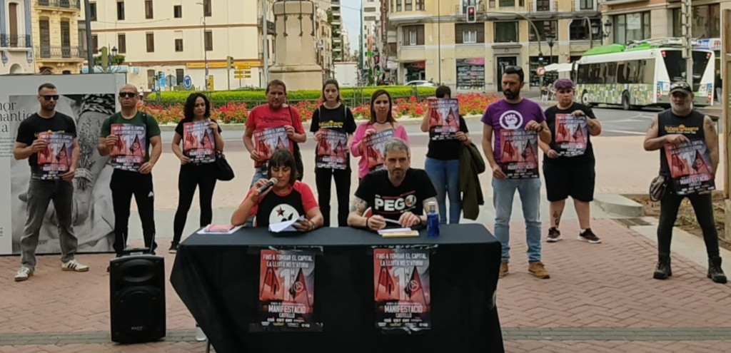 Sindicats i organitzacions anticapitalistes de la Plana fan una crida a la mobilització massiva pel 1r de Maig a Castelló de la Plana