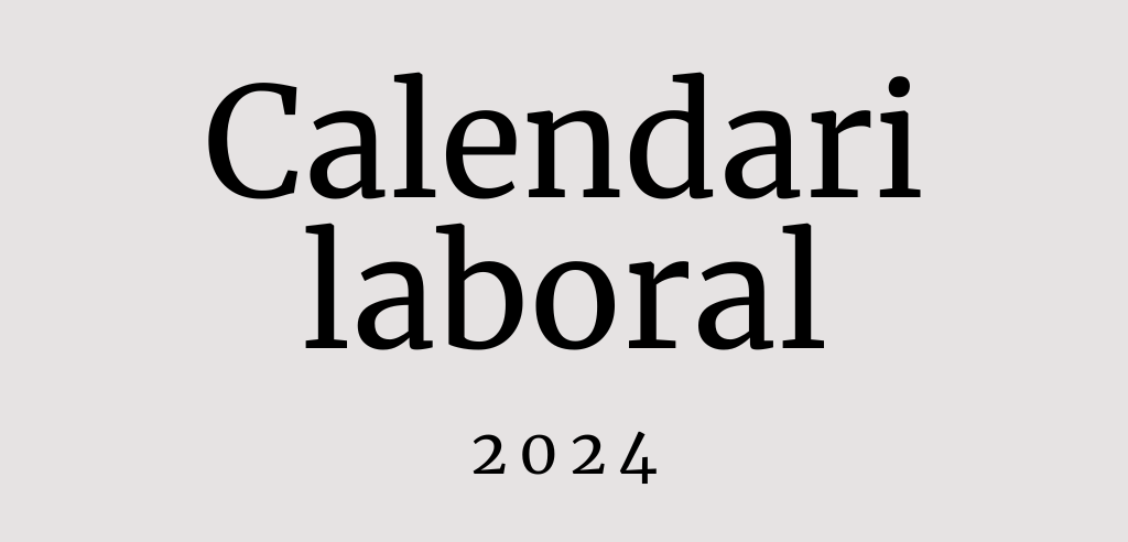 Calendari laboral 2024