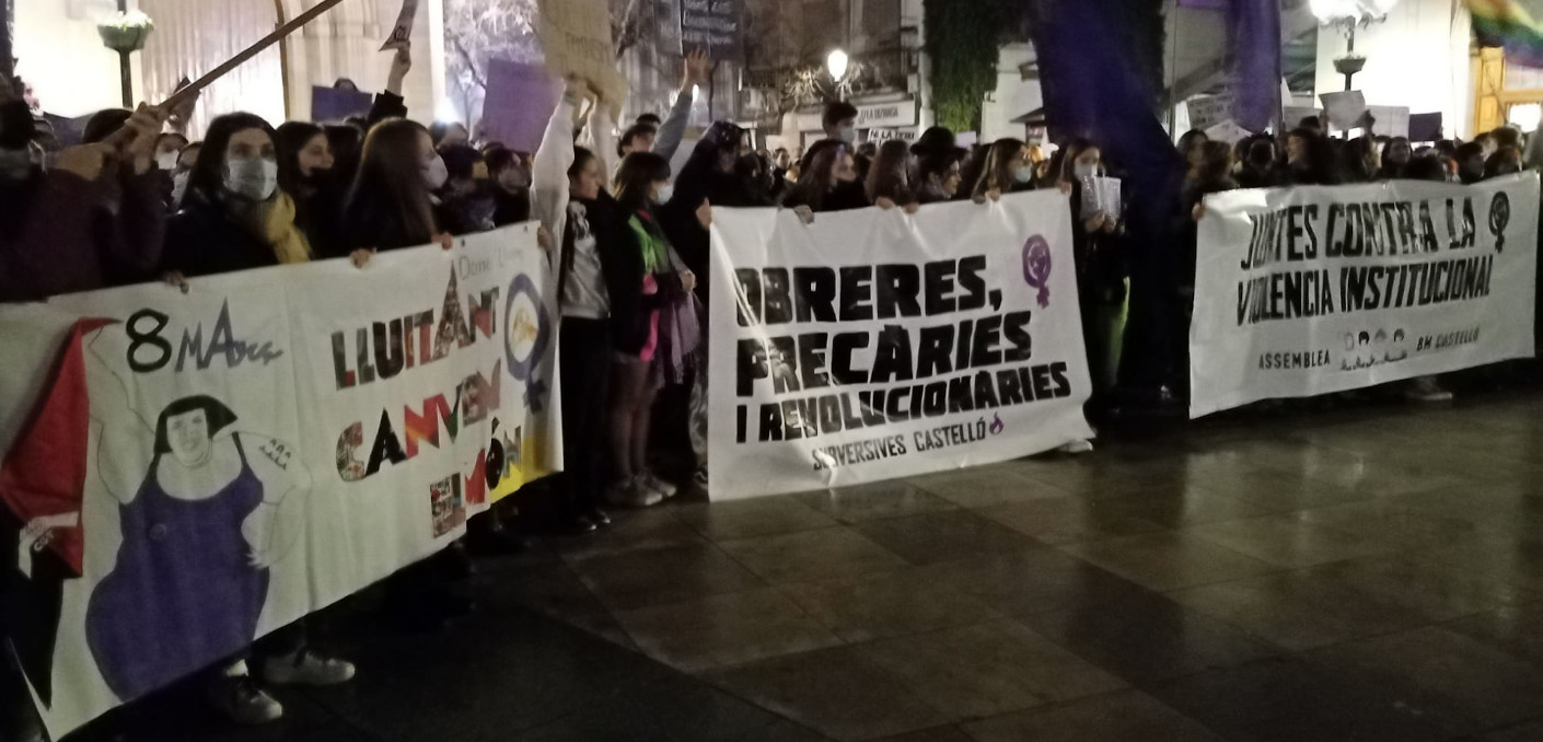 8M – Crònica de la manifestació feminista a Castelló