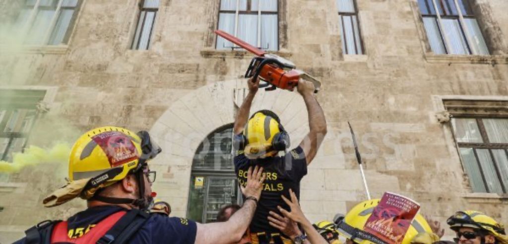 Protesta Bomberos Forestales GVA CGT