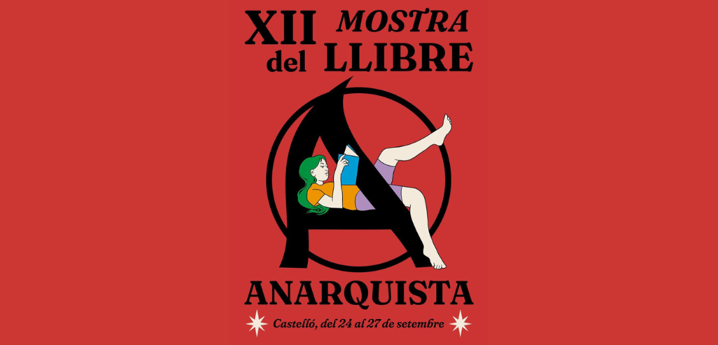 Cartel XII Mostra de Llibre Anarquista de Castelló